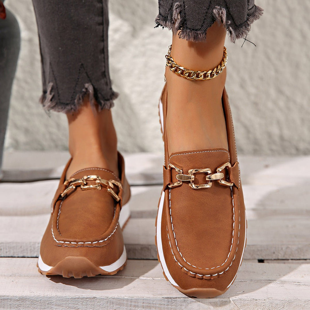 Casual women's orthopedic daily wear loafers, engineered for advanced arch support & walking comfort.
