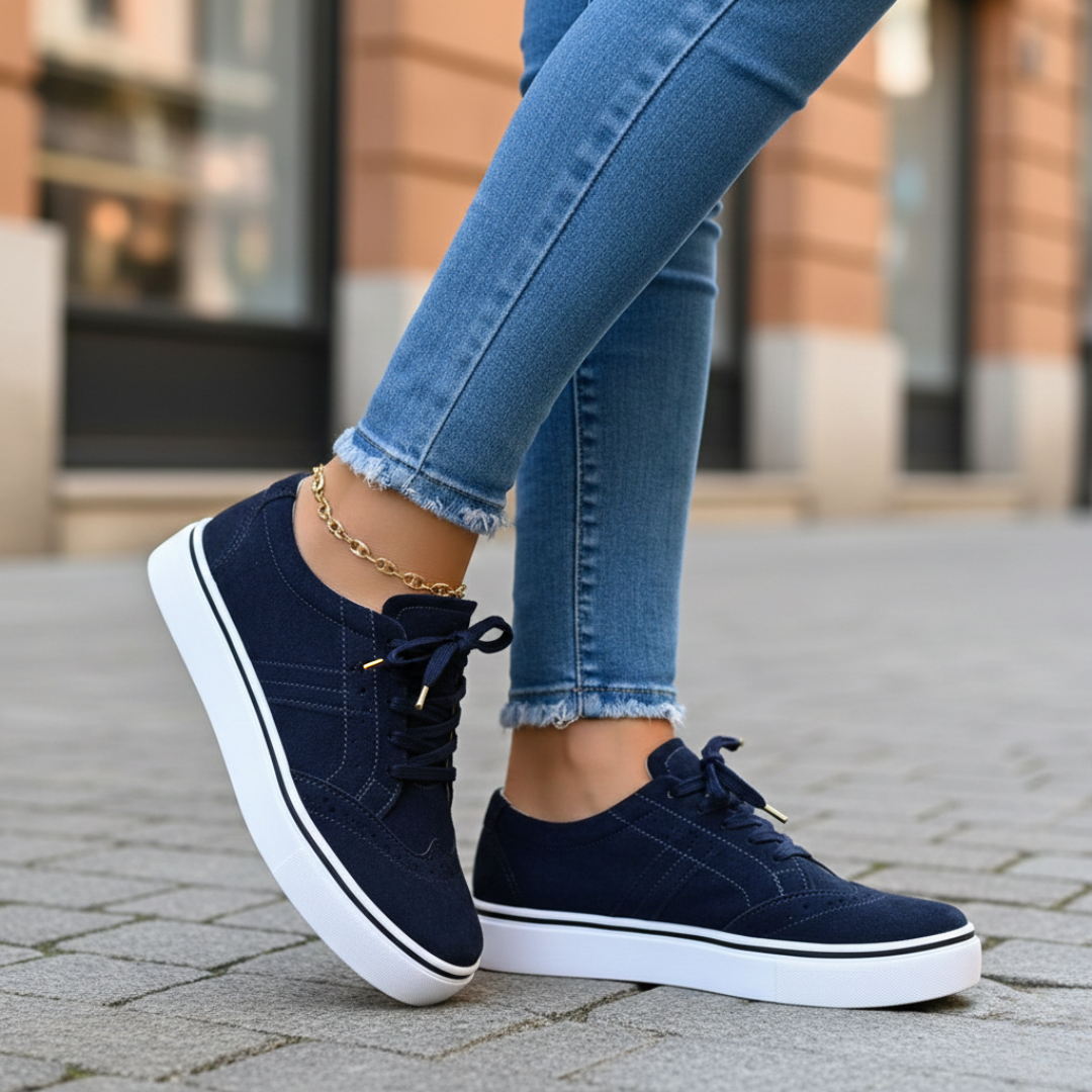 Women's orthopedic low-top sneakers for all-day comfort & supportive walking.