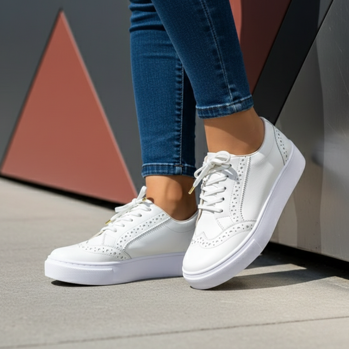 Women's comfortable low-top orthopedic sneakers. Ideal for all-day wear and walking.