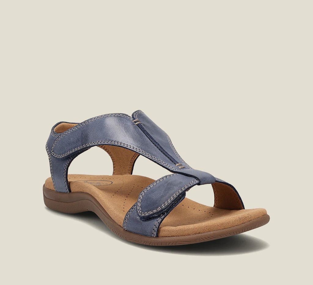 Comfortable women's open-toe sandals, orthopedic design with cushioned support. Great for daily wear & walking.