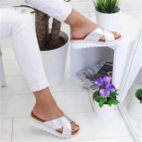 Women's stylish orthopedic sandals, adjustable for a custom fit. Excellent arch support for comfortable wear.