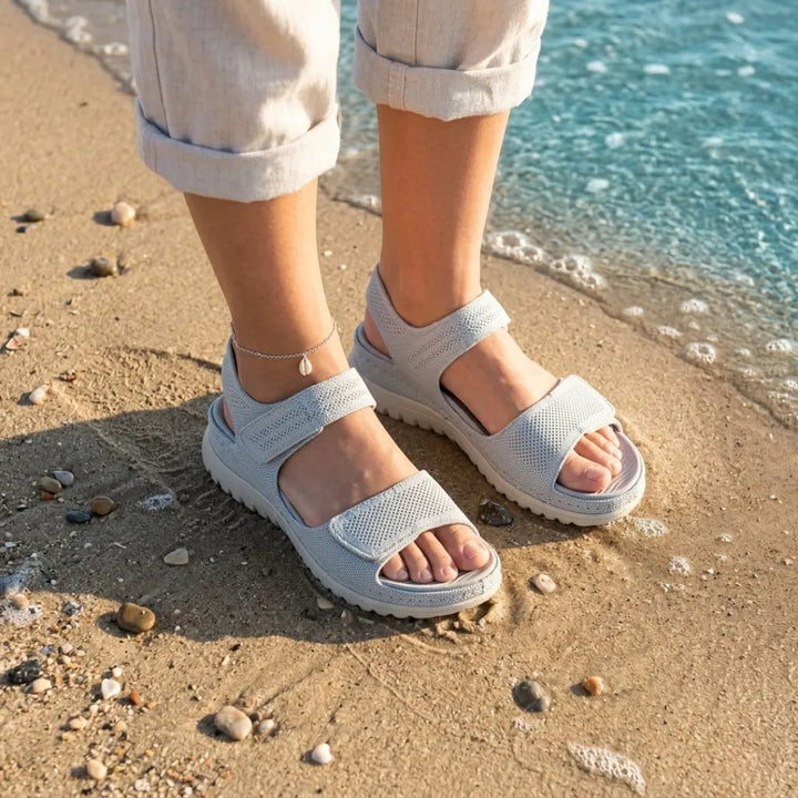 Summer women's adjustable sandals, orthopedic arch support, perfect for casual comfort.