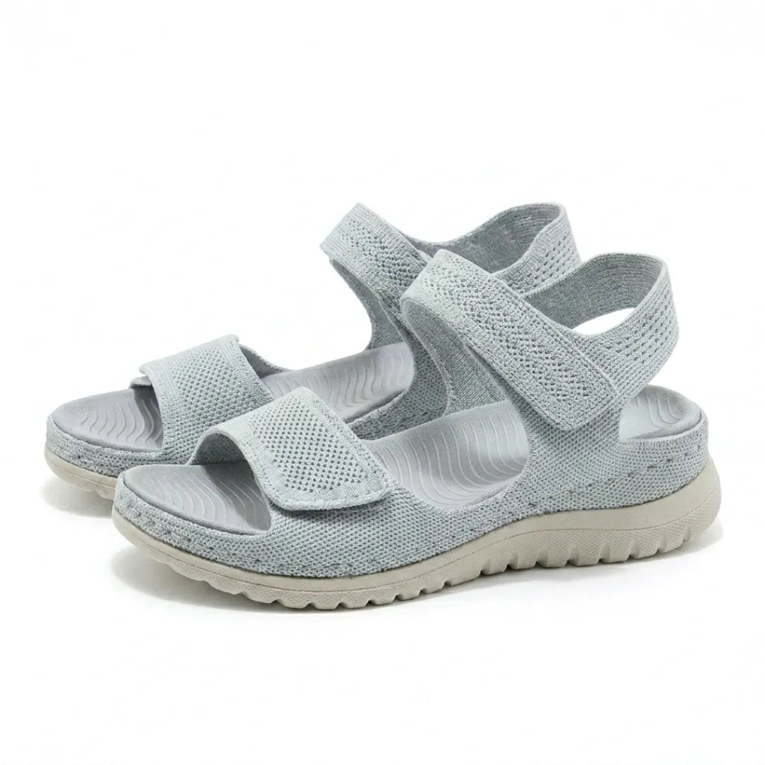 Open-toe adjustable women's sandals, ultimate comfort for walking with orthopedic support.