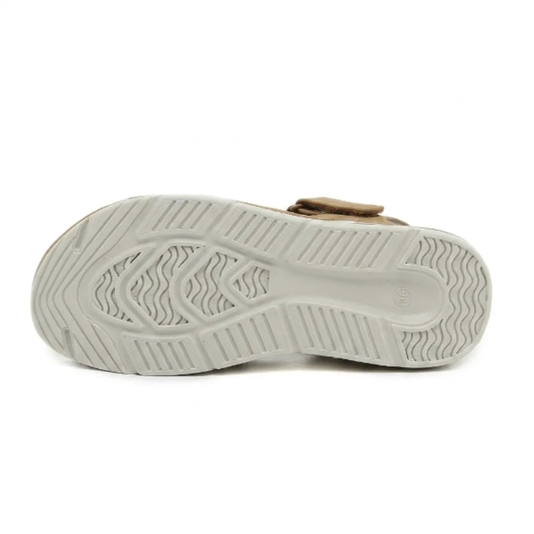 Women's orthopedic open-toe sandals, adjustable for custom fit, offering arch support & comfort.