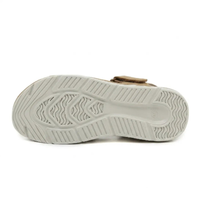 Women's orthopedic open-toe sandals, adjustable for custom fit, offering arch support & comfort.