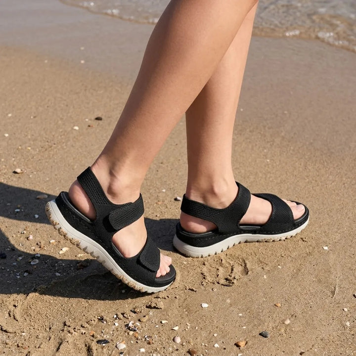 Comfort-focused women's sandals, adjustable design, arch support, great for casual wear.