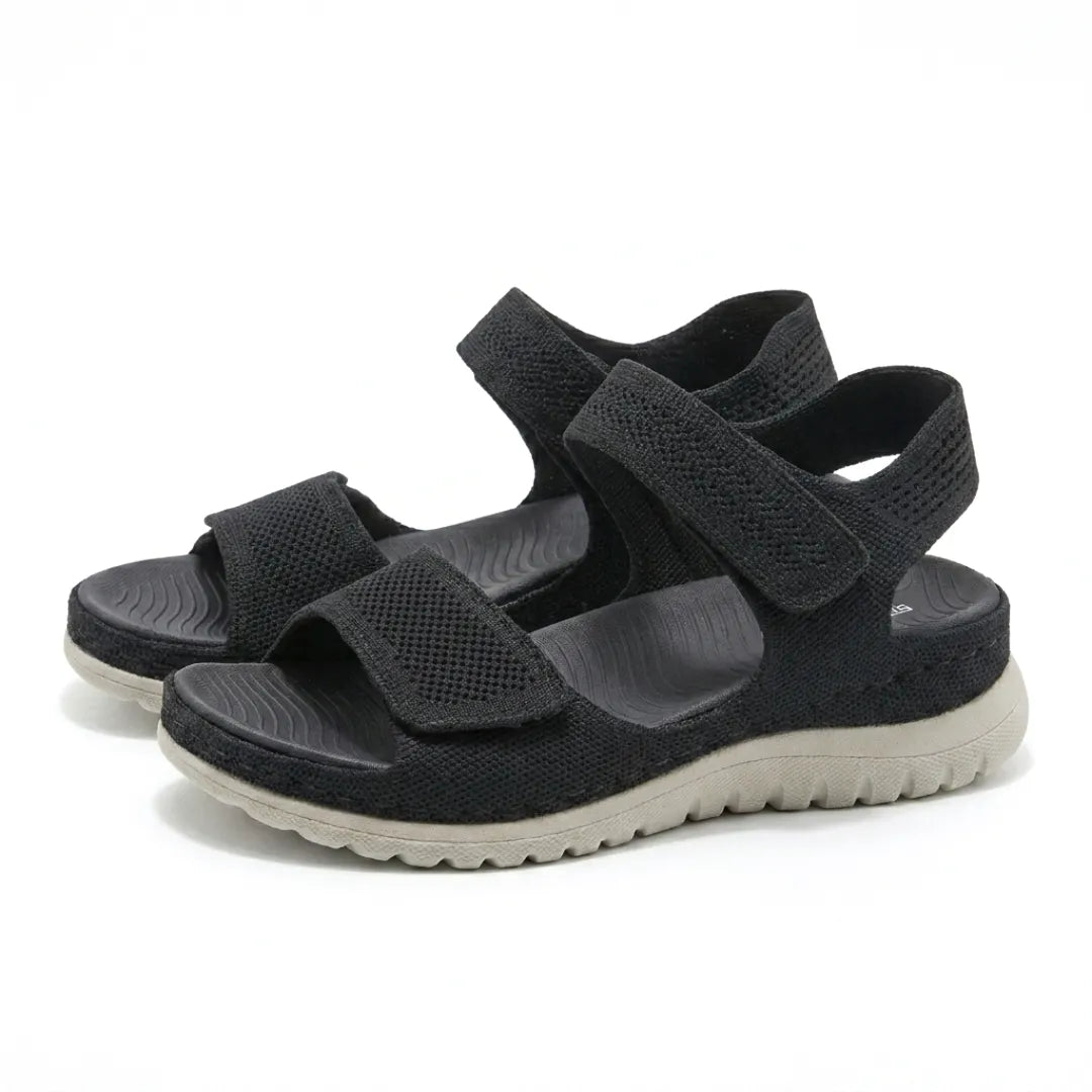 Adjustable women's summer footwear, orthopedic design provides ultimate arch support comfort.