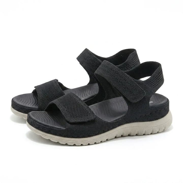 Adjustable women's summer footwear, orthopedic design provides ultimate arch support comfort.