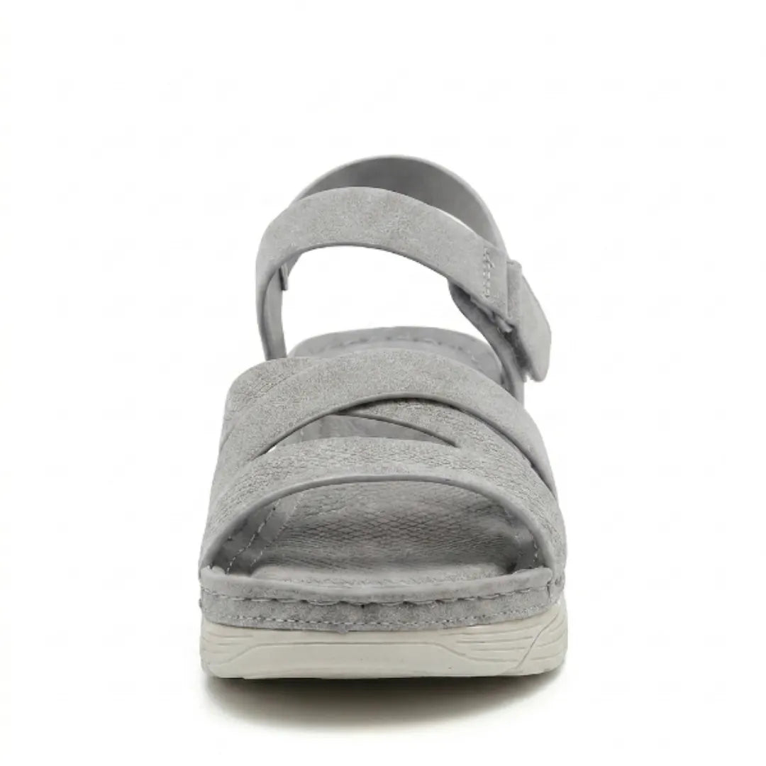 Women's adjustable orthopedic sandals for walking, featuring arch support & comfort.
