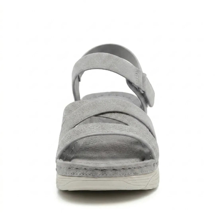 Women's adjustable orthopedic sandals for walking, featuring arch support & comfort.