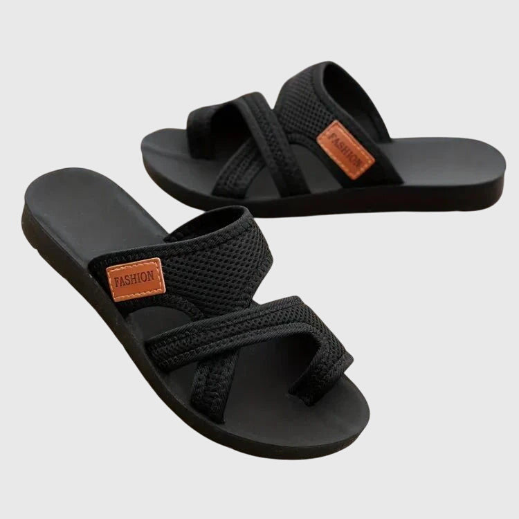 Lightweight women's walking sandals with orthopedic arch support. Cushioned for summer comfort & relief.