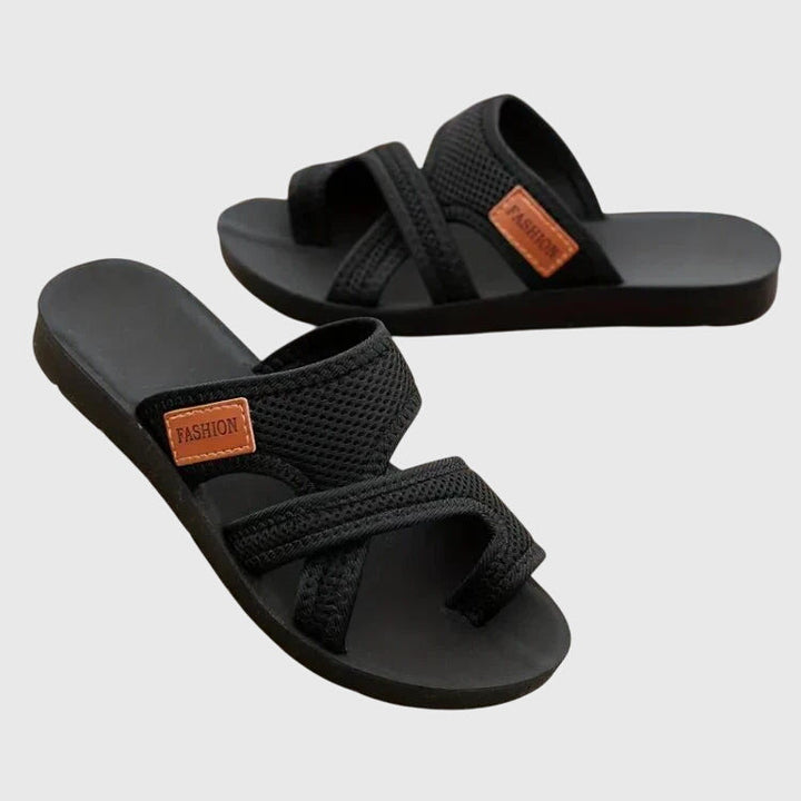 Lightweight women's walking sandals with orthopedic arch support. Cushioned for summer comfort & relief.