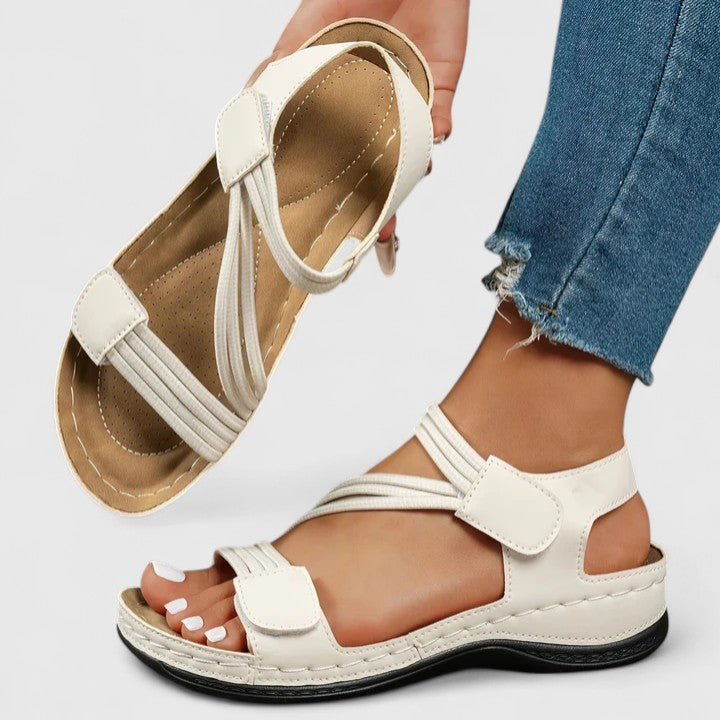 Comfortable women's orthopedic sandals, offering superior arch support for plantar fasciitis relief.