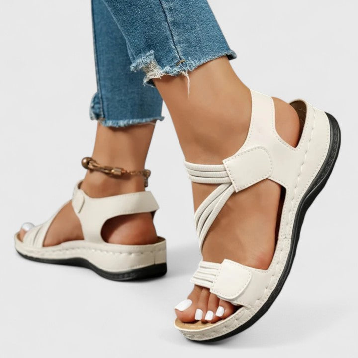 Women's comfortable orthopedic sandals, designed with arch support for posture & healthy feet.