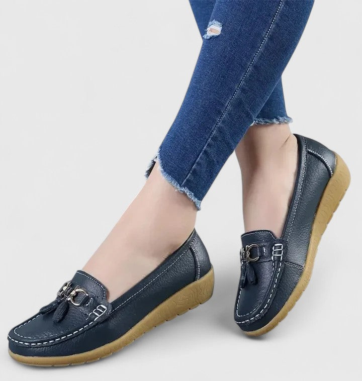 Versatile women's slip-on comfort loafers, orthopedic design for everyday walking and support.