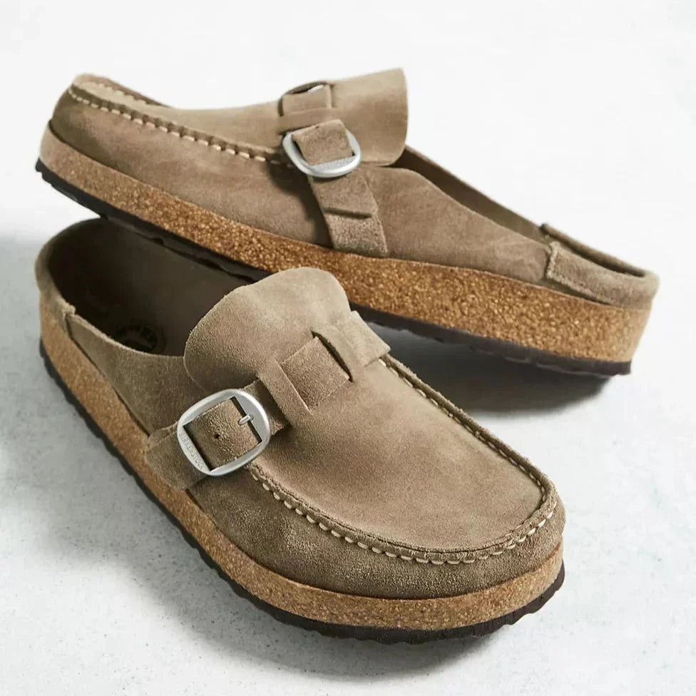 Women's orthopedic slip-on mules for all-day comfort. Supportive casual footwear, great for summer & foot health.
