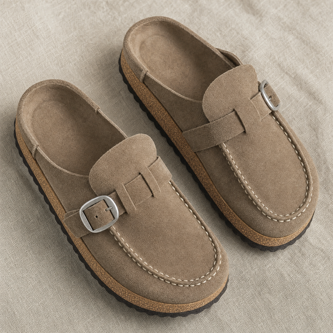 Ergonomic orthopedic mules for women, offering superior comfort & foot health. Perfect casual slip-on summer shoes.