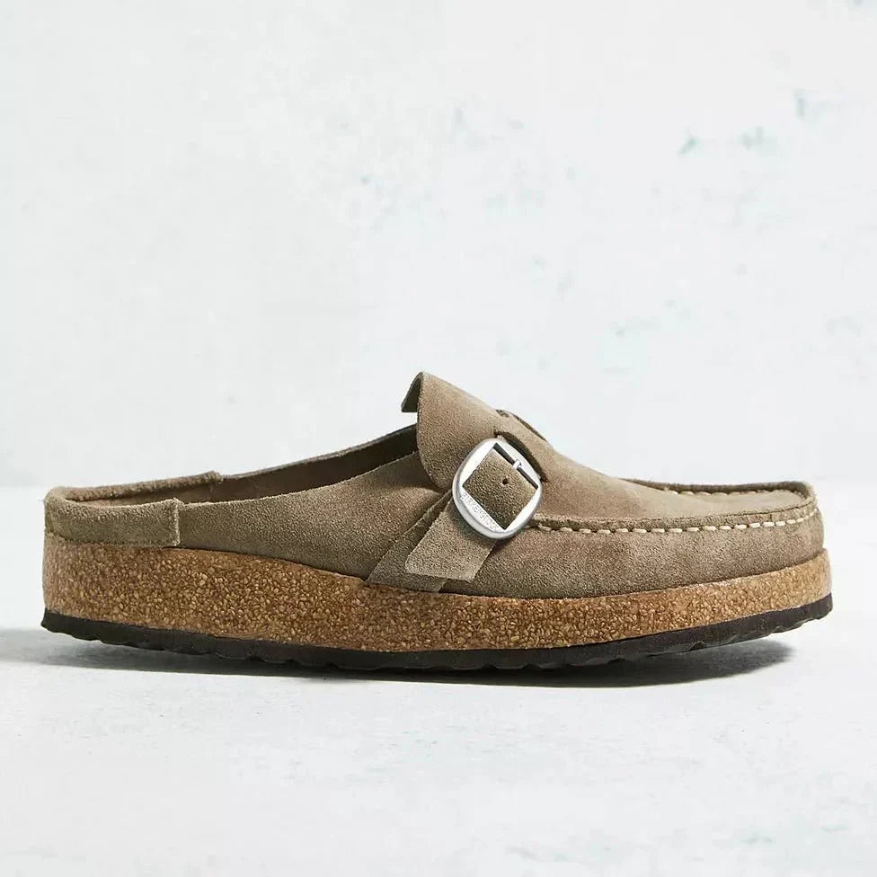 Stylish backless slip-on mules for women. Orthopedic support provides comfortable summer & casual everyday wear.