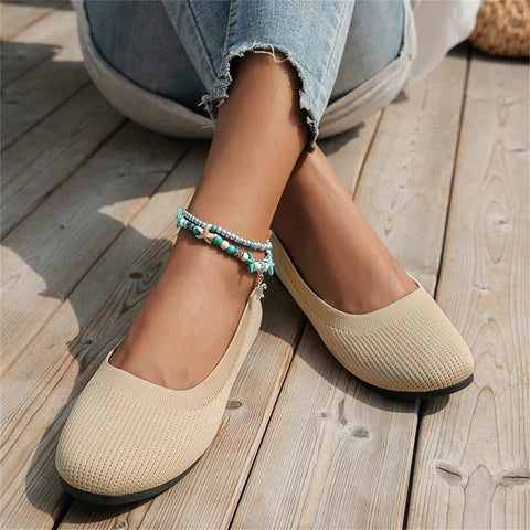 Women's orthopedic slip-on shoes with memory foam for all-day comfort & arch support.