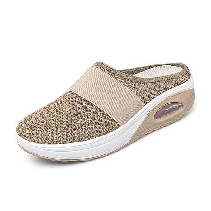Orthopedic slip-on walking shoes for women, offering superior comfort & support for daily wear.
