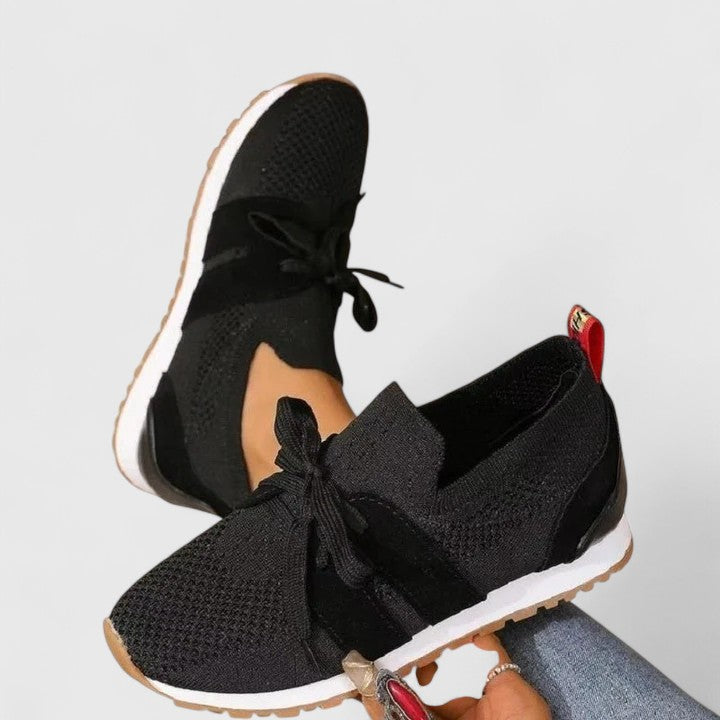 Women's orthopedic slip-on walking sneakers with arch support for all-day comfort & daily wear.
