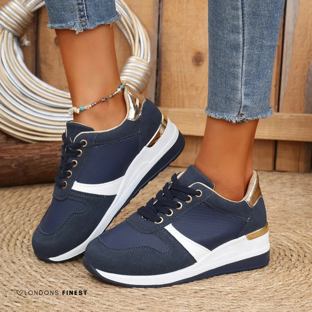 Supportive women's walking sneakers with orthopedic arch support & cushioning for ultimate comfort.