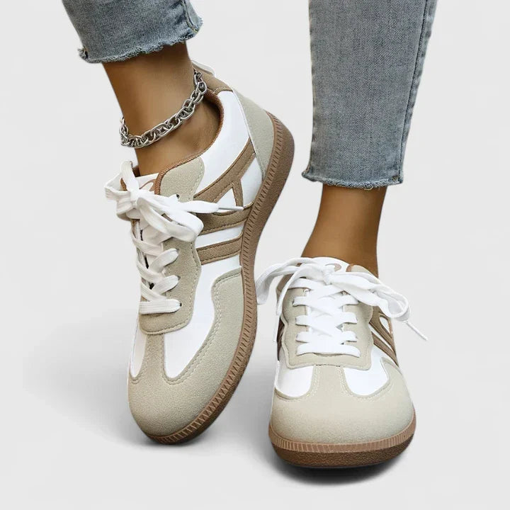 Women's orthopedic sneakers with arch support for all-day comfort, walking, and foot pain relief.