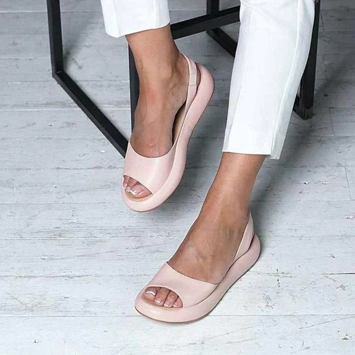 Women's orthopedic summer slingback sandals with arch support for all-day comfort.