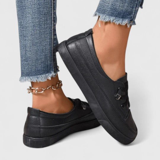 Lightweight, breathable women's walking shoes. Orthopedic design with arch support for casual wear.