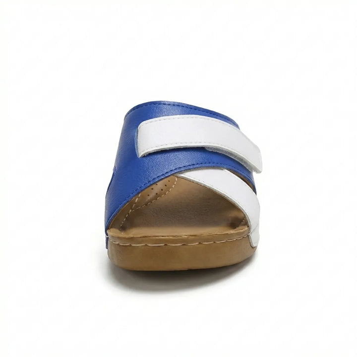 Durable women's orthopedic wedge sandals, built for long-lasting comfort & support.