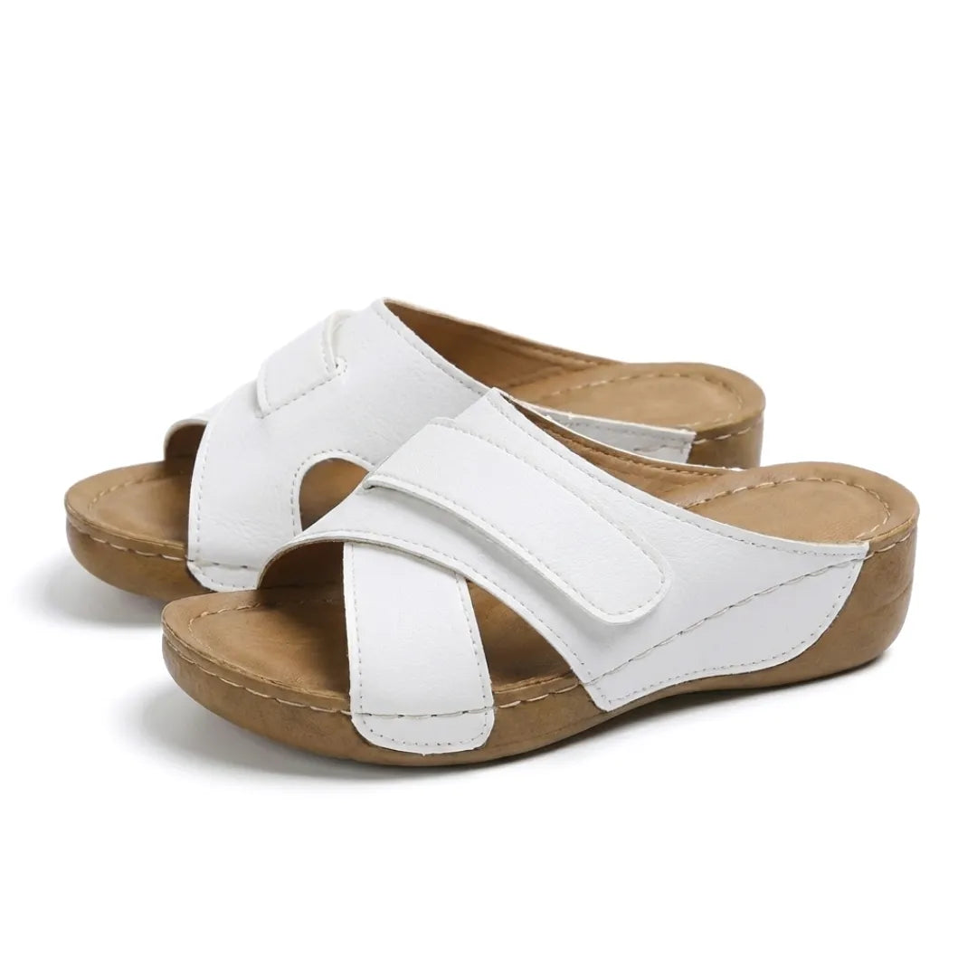 Ergonomic arch support women's wedge sandals, designed for ultimate orthopedic comfort.