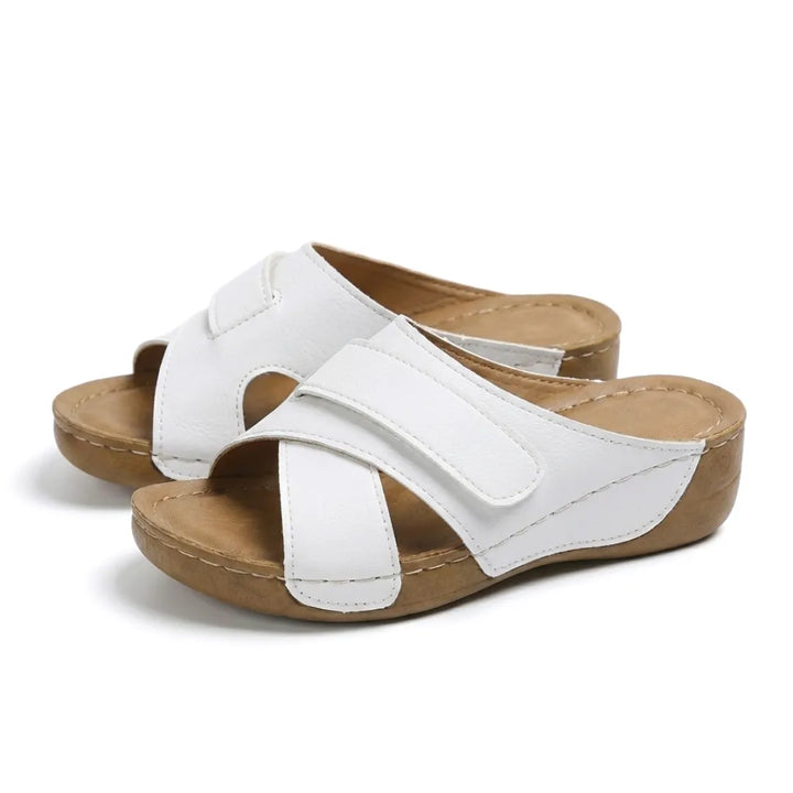 Ergonomic arch support women's wedge sandals, designed for ultimate orthopedic comfort.