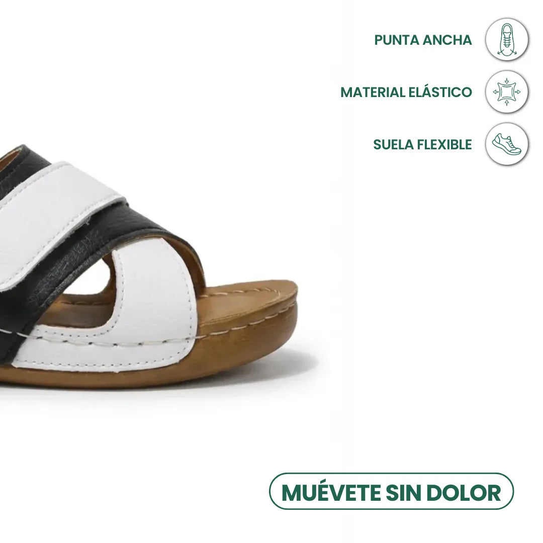 Adjustable strap wedge sandals for women, offering superior orthopedic comfort & arch support.