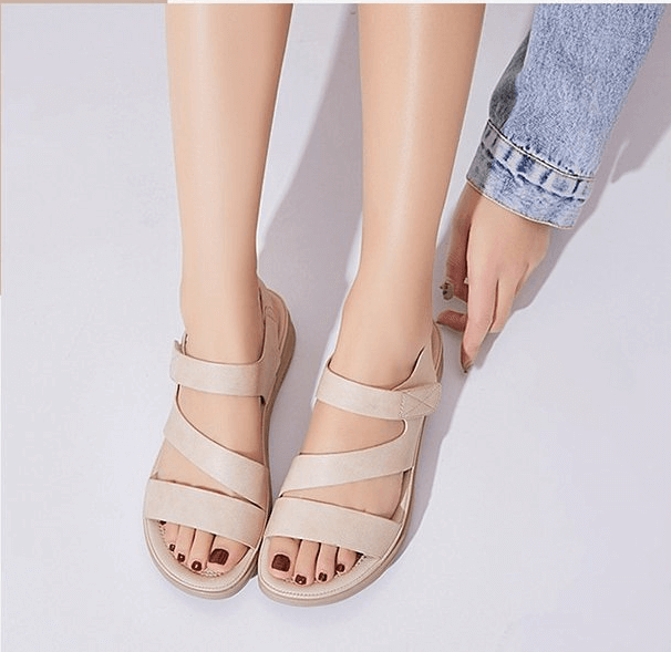 Casual elegant women's orthopedic wedge sandals, perfect for comfortable summer daily wear.