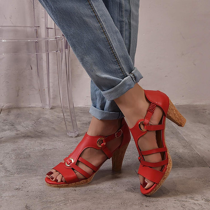 Casual & elegant women's orthopedic wedge sandals, perfect supportive footwear for summer.