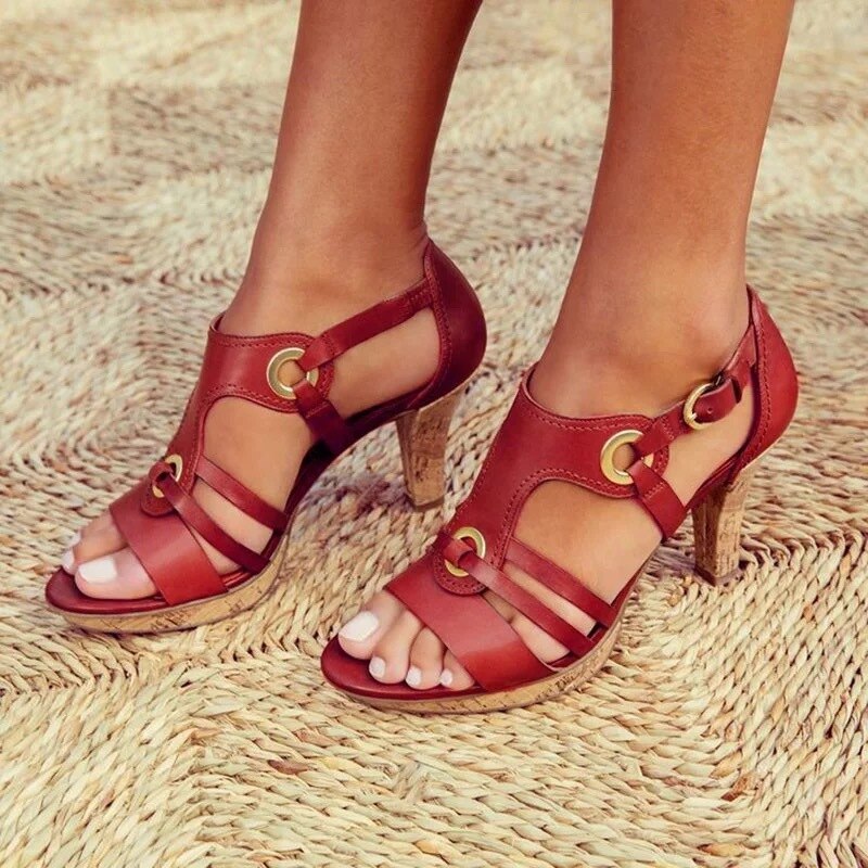 Durable women's orthopedic wedge sandals, supportive and comfortable summer footwear.