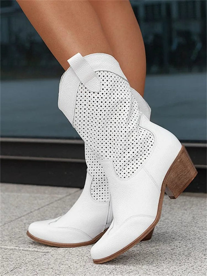 Comfortable women's orthopedic western boots, ideal for all-day wear with superior support.