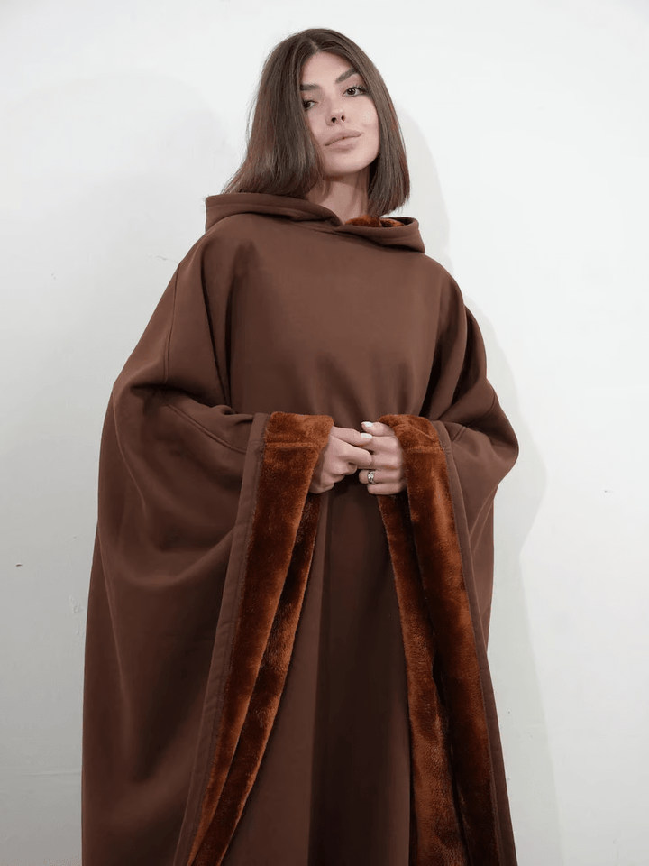 Women's ultimate comfort blanket hoodie, warm, soft, anti-stress gift.