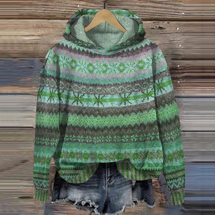 Cozy women's oversized blue hoodie, perfect for relaxed casual wear & winter fashion. Warm comfort layering.