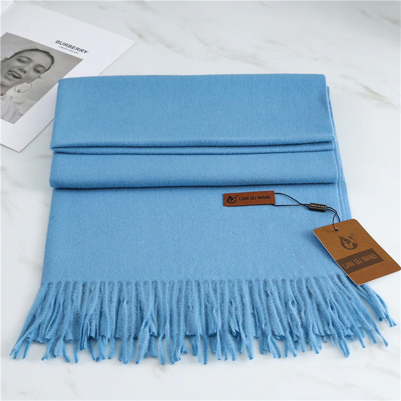 Luxurious oversized warm winter scarf, a perfect fashion accessory for women.