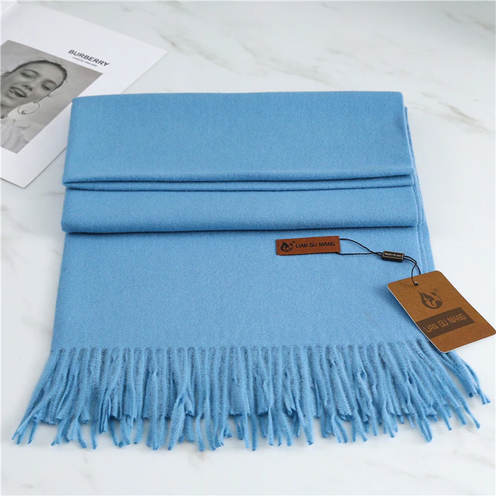 Luxurious oversized warm winter scarf, a perfect fashion accessory for women.