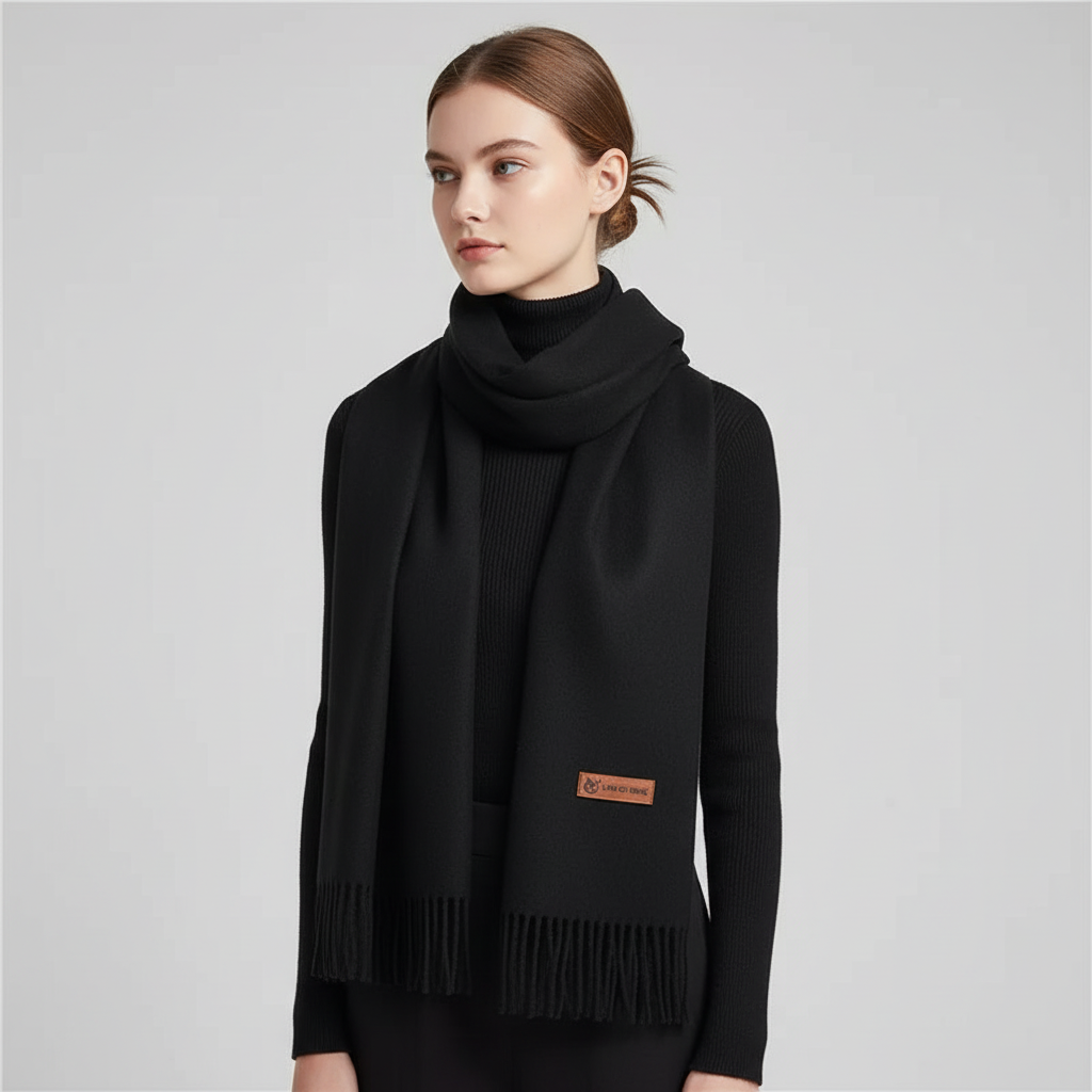 Women's oversized winter scarf, providing ultimate warmth and cozy style.