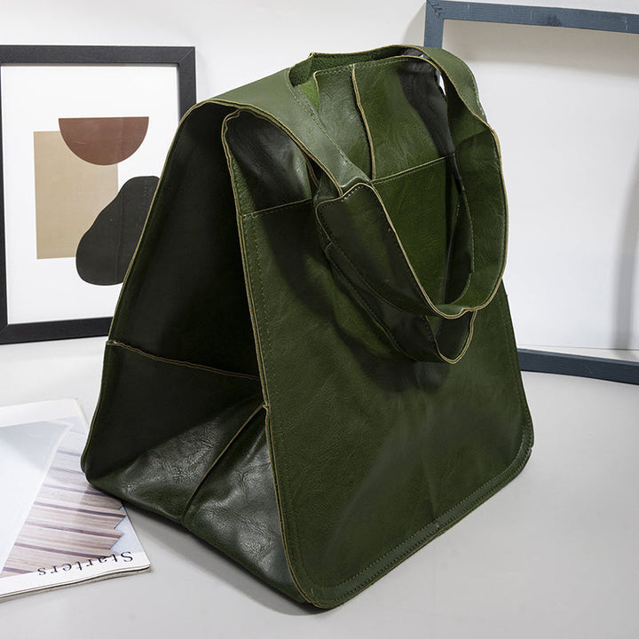 Bright yellow women's travel bag, spacious and eye-catching for adventures.