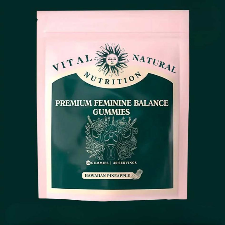 Women's pH Balance Gummies, pineapple flavor, for feminine freshness & intimate health. Daily wellness supplement.
