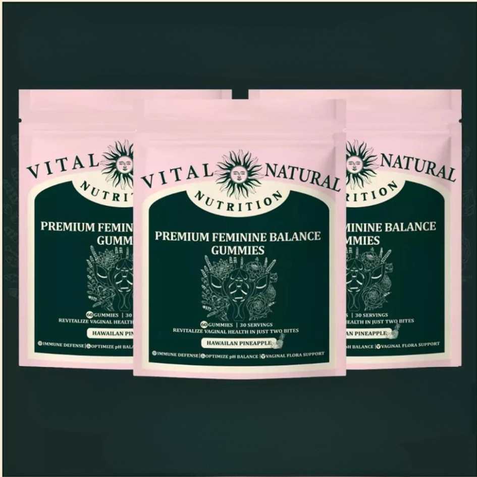 Plant-based pH balance gummies for women, supporting feminine care, natural defense, and overall wellness.