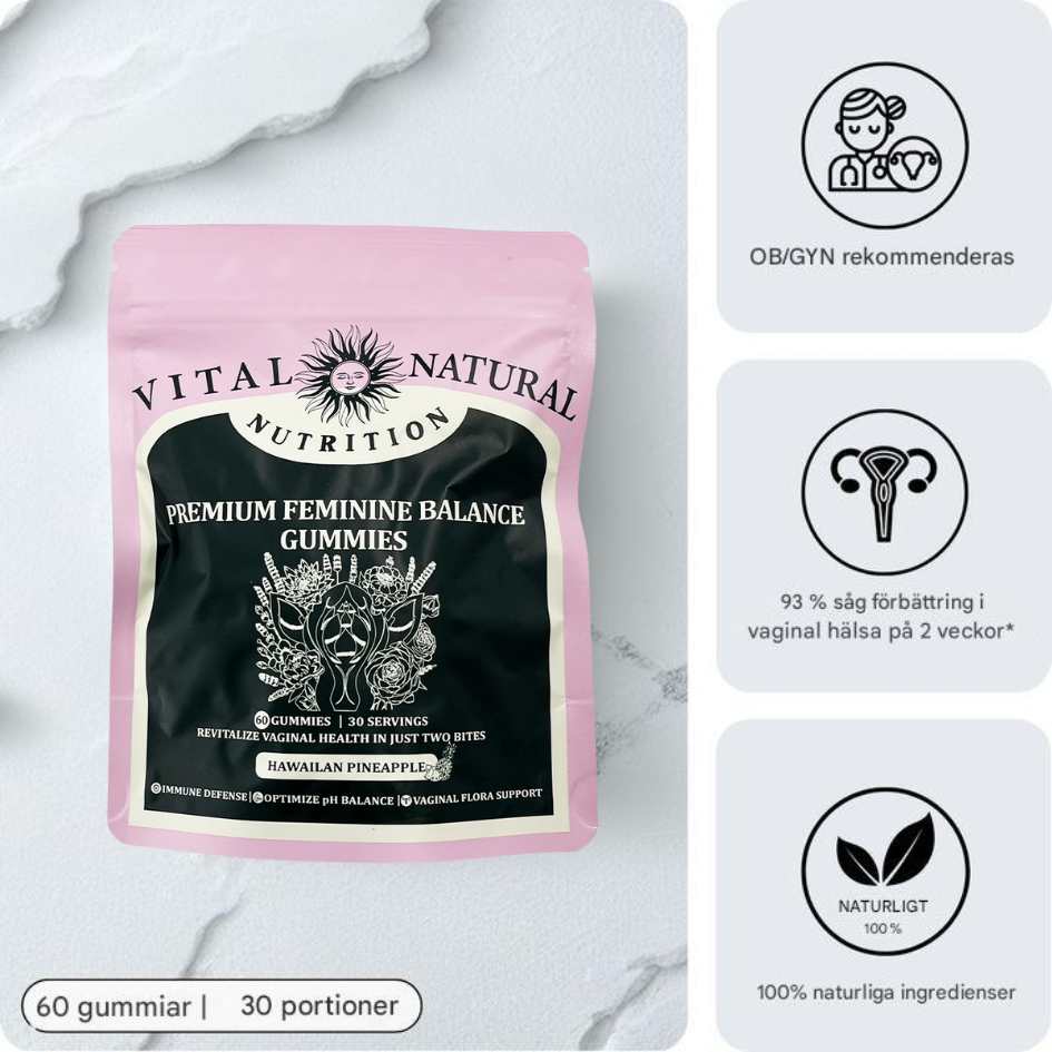 Wellness gummies for women: pineapple-flavored pH balance supplements for feminine freshness, intimate health & immunity.