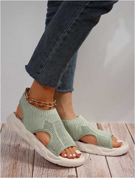 Everyday women's platform open toe slip-on sandals, combining comfort and style for casual summer activities.
