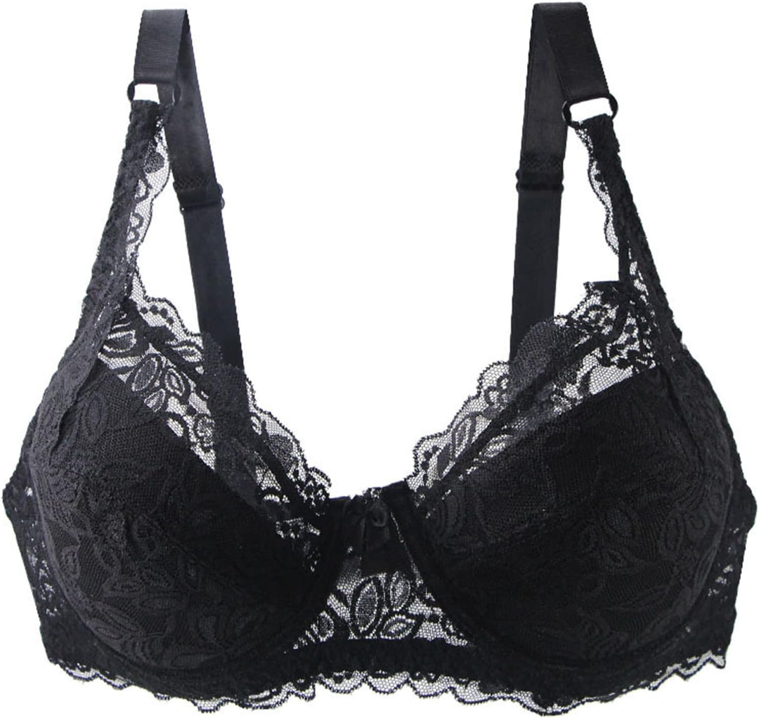 Sexy plus-size lace push-up bra for women, stylish intimate wear designed for a flattering look.