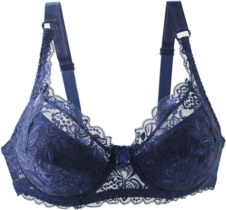 Everyday plus-size lace bra, providing comfortable push-up support and elegant style for women.