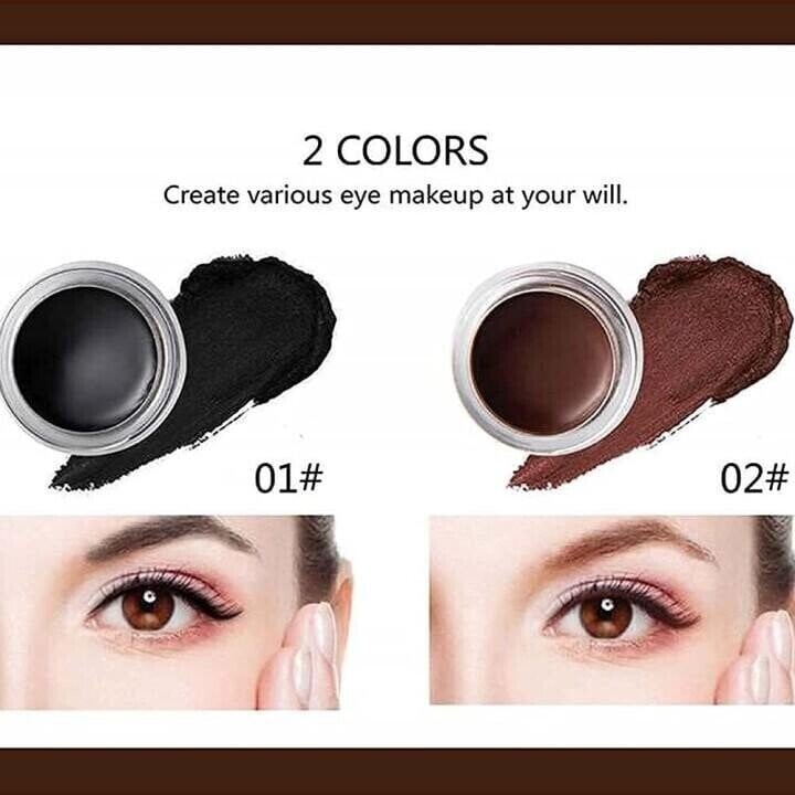 Precision eyeliner tool kit for women, with a long-lasting, smudge-proof gel for professional eye makeup looks.